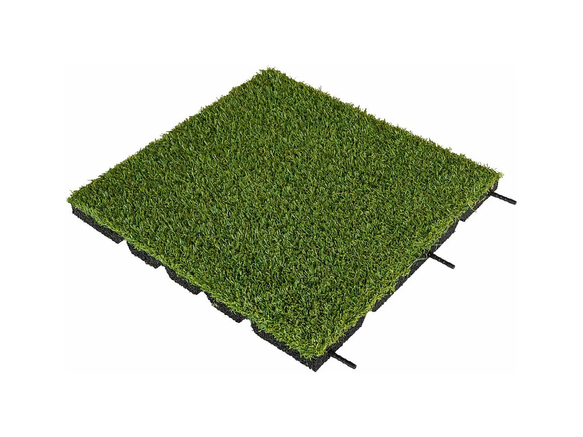 Dalle amortissante effet gazon 50 x 50 cm Lot de 5