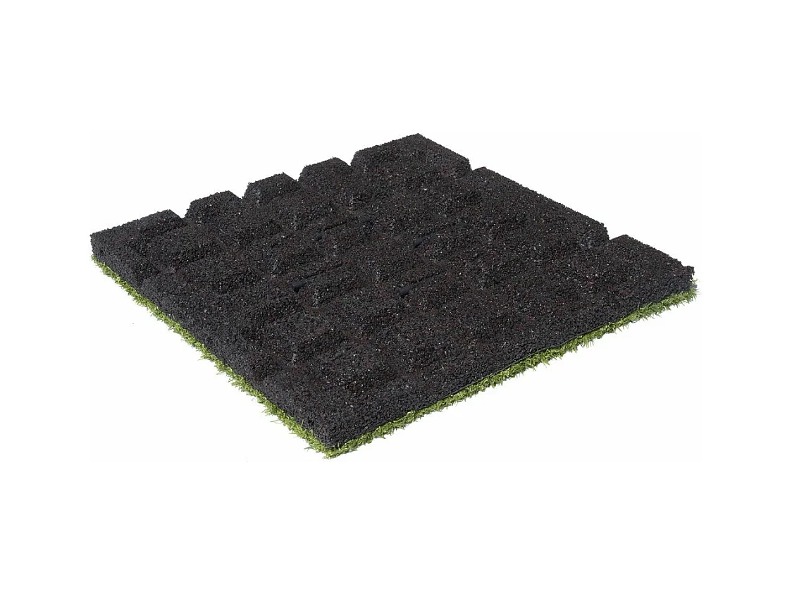 Dalle amortissante effet gazon 50 x 50 cm Lot de 5