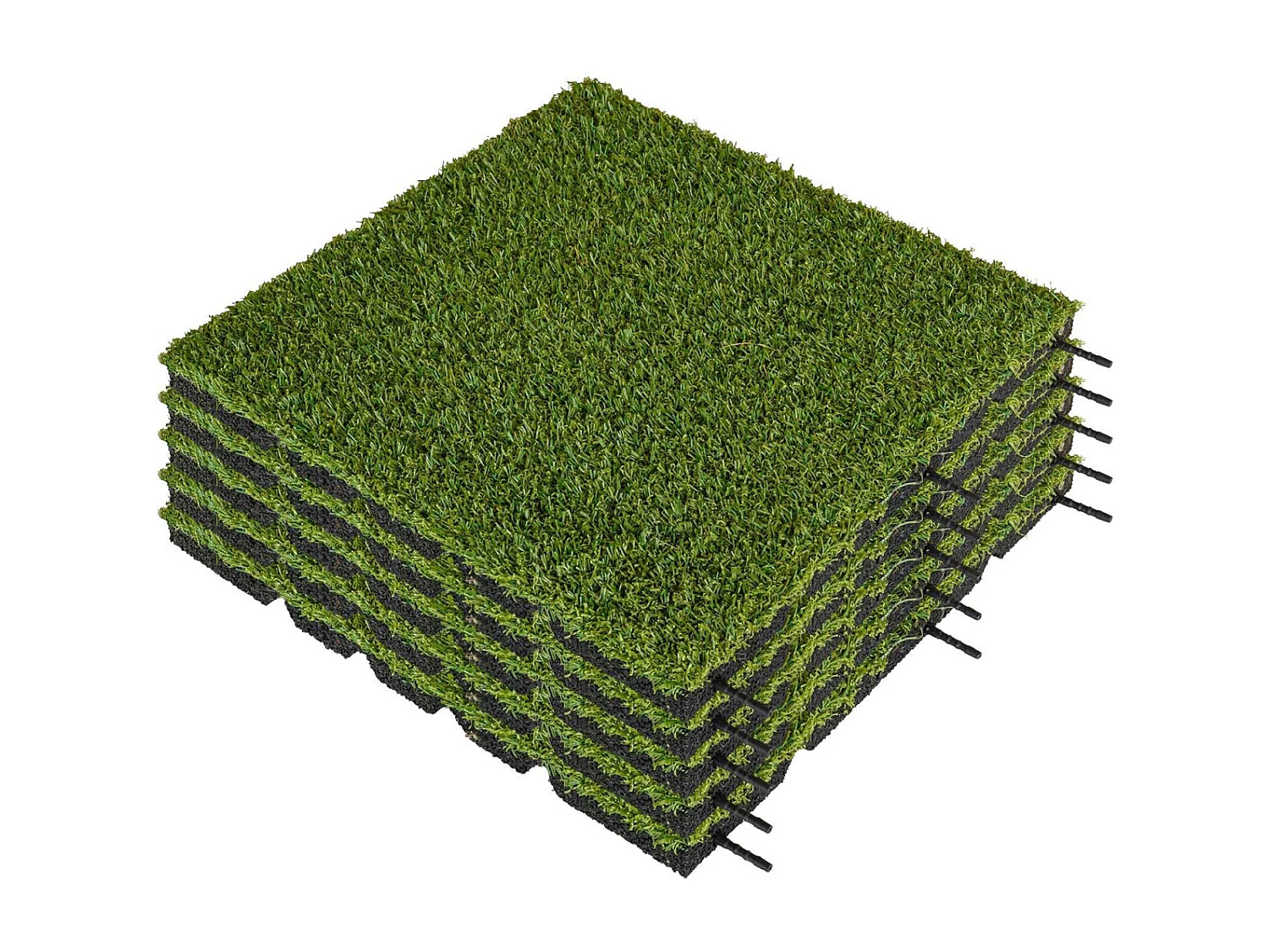 Dalle amortissante effet gazon 50 x 50 cm Lot de 5