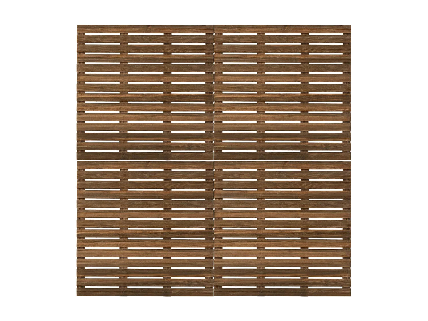 Dalle rainurée 100 cm teintée brun Slab unitaire