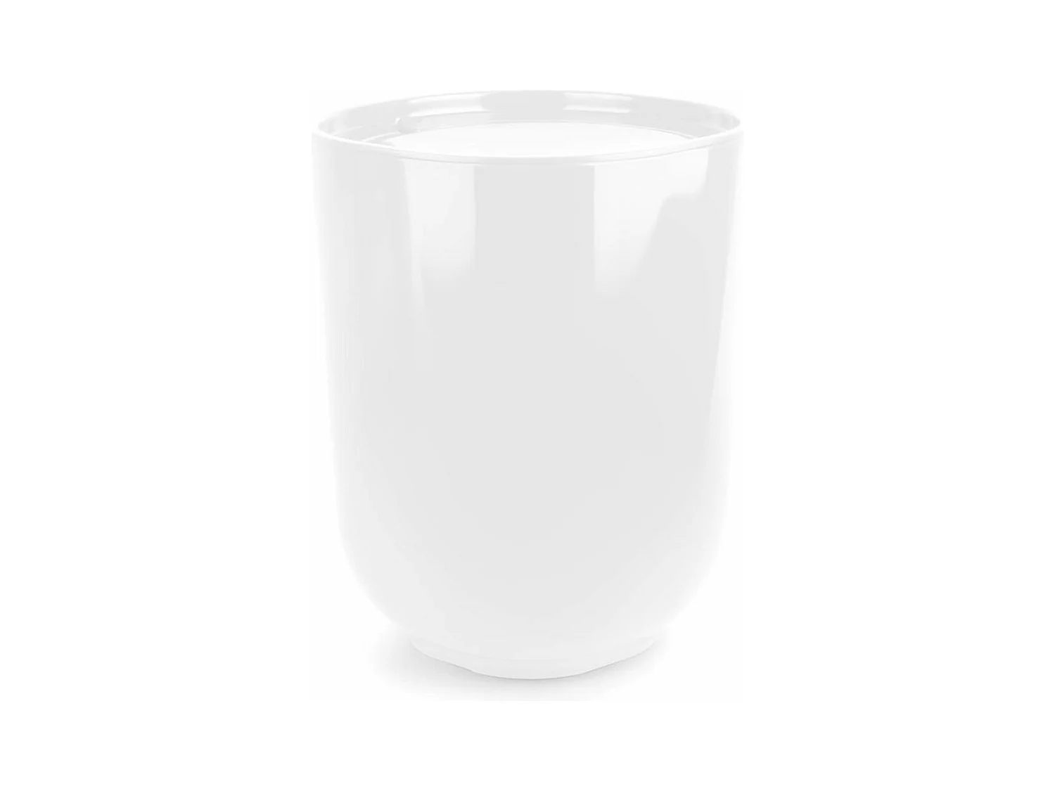 Poubelle blanche salle de bain Step