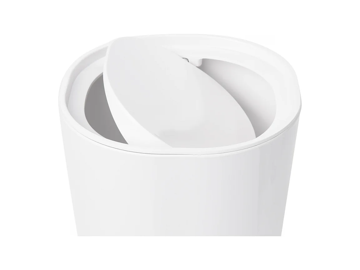 Poubelle blanche salle de bain Step