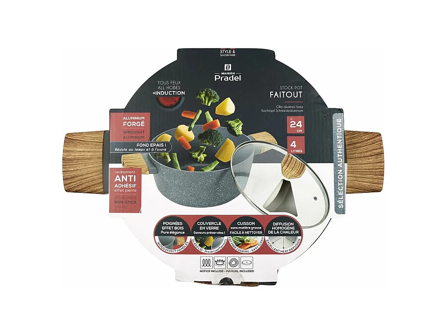 Faitout en Aluminium "Forge" 24cm Gris