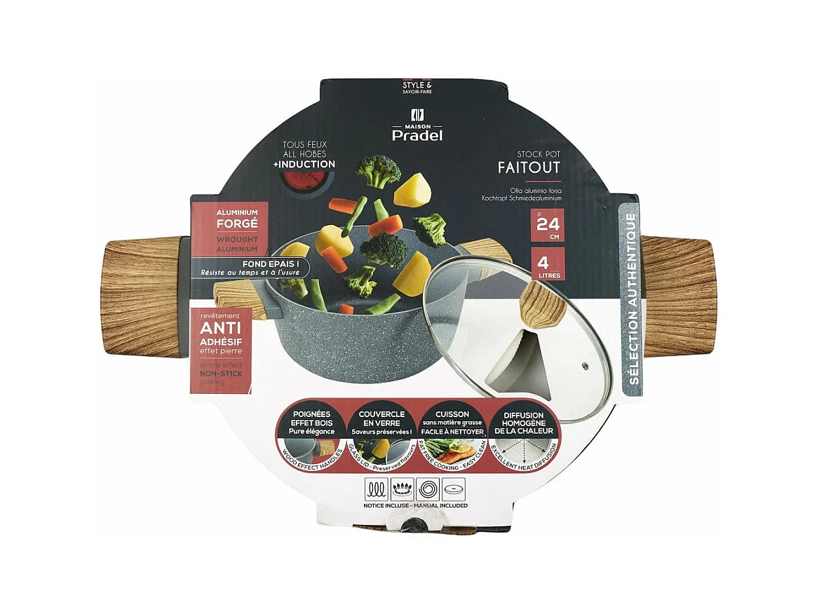 Faitout en Aluminium "Forge" 24cm Gris