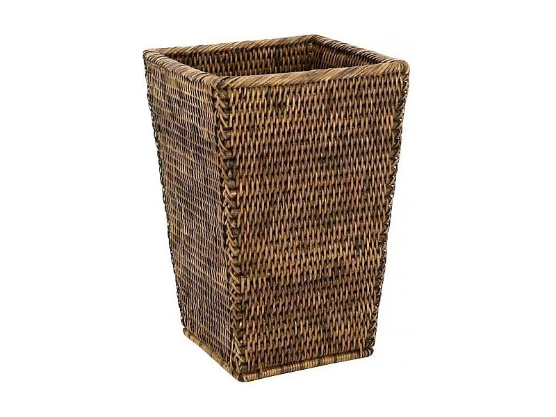 Corbeille à papier en rotin