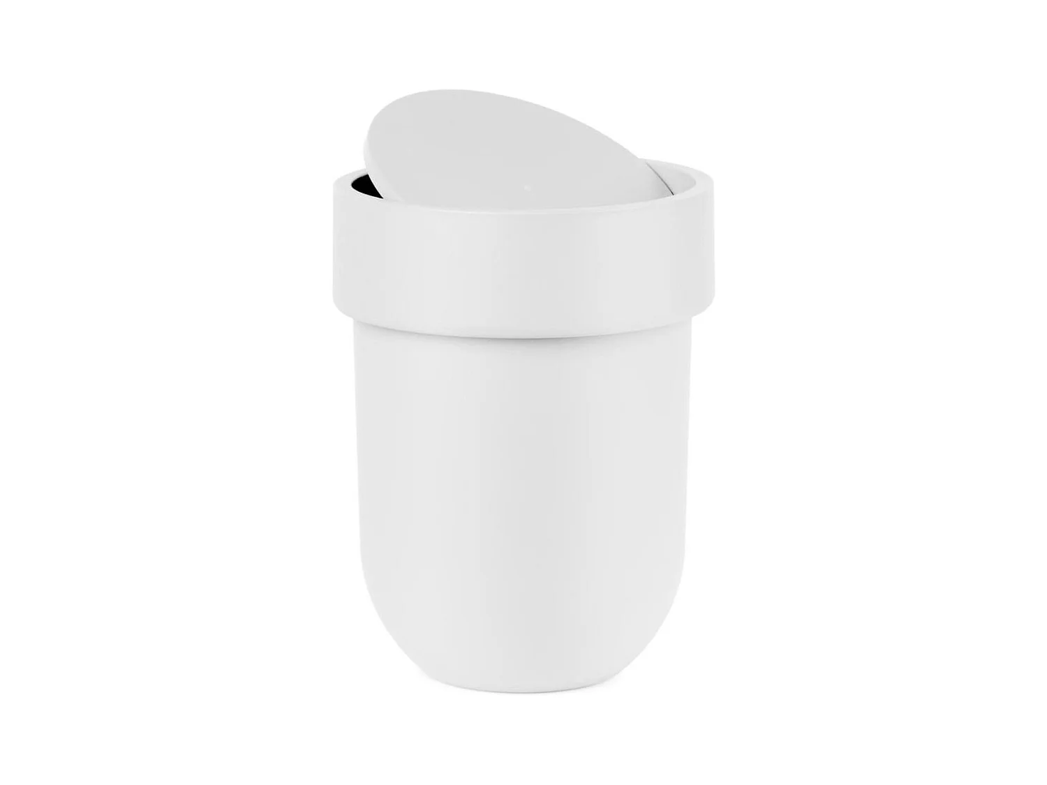 Poubelle Touch pour salle de bain Blanc