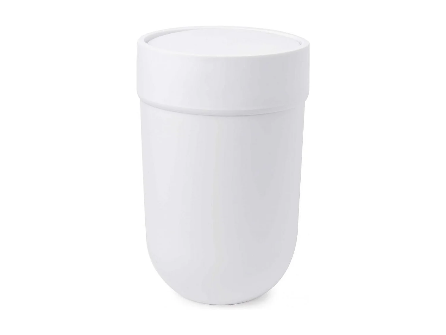 Poubelle Touch pour salle de bain Blanc