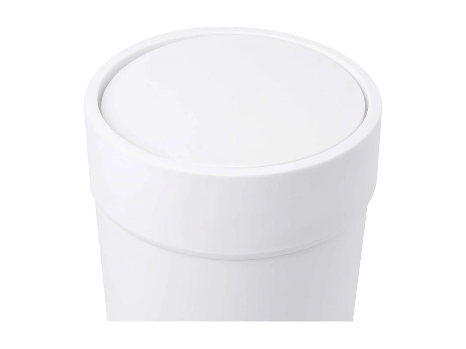 Poubelle Touch pour salle de bain Blanc