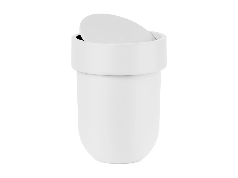 Poubelle Touch pour salle de bain Blanc