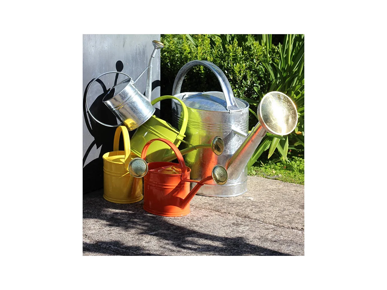 Arrosoir en acier galvanisé avec pomme 1.75 litres