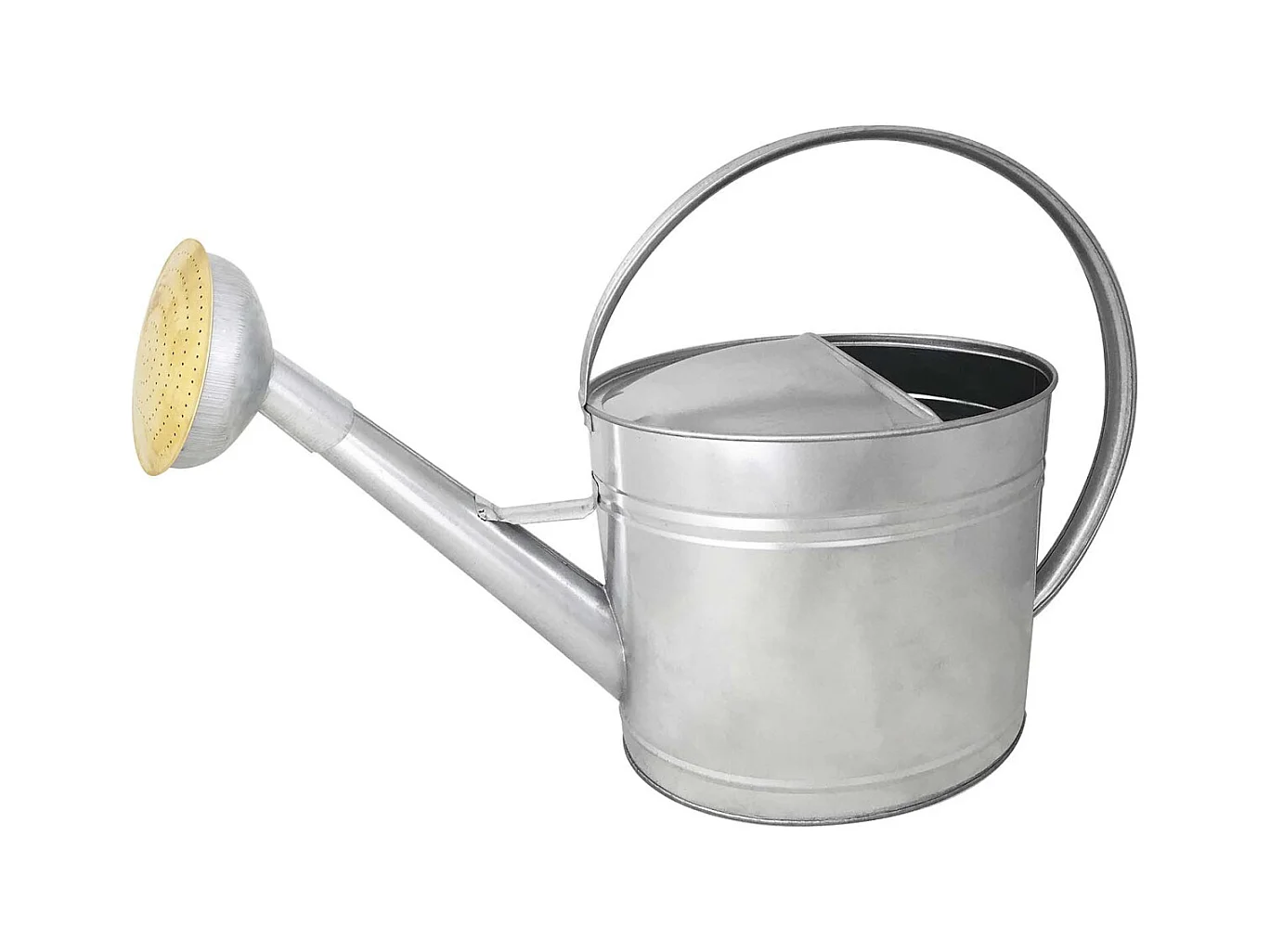 Regadera de acero galvanizado con pomo y rejilla de latón 13 litros