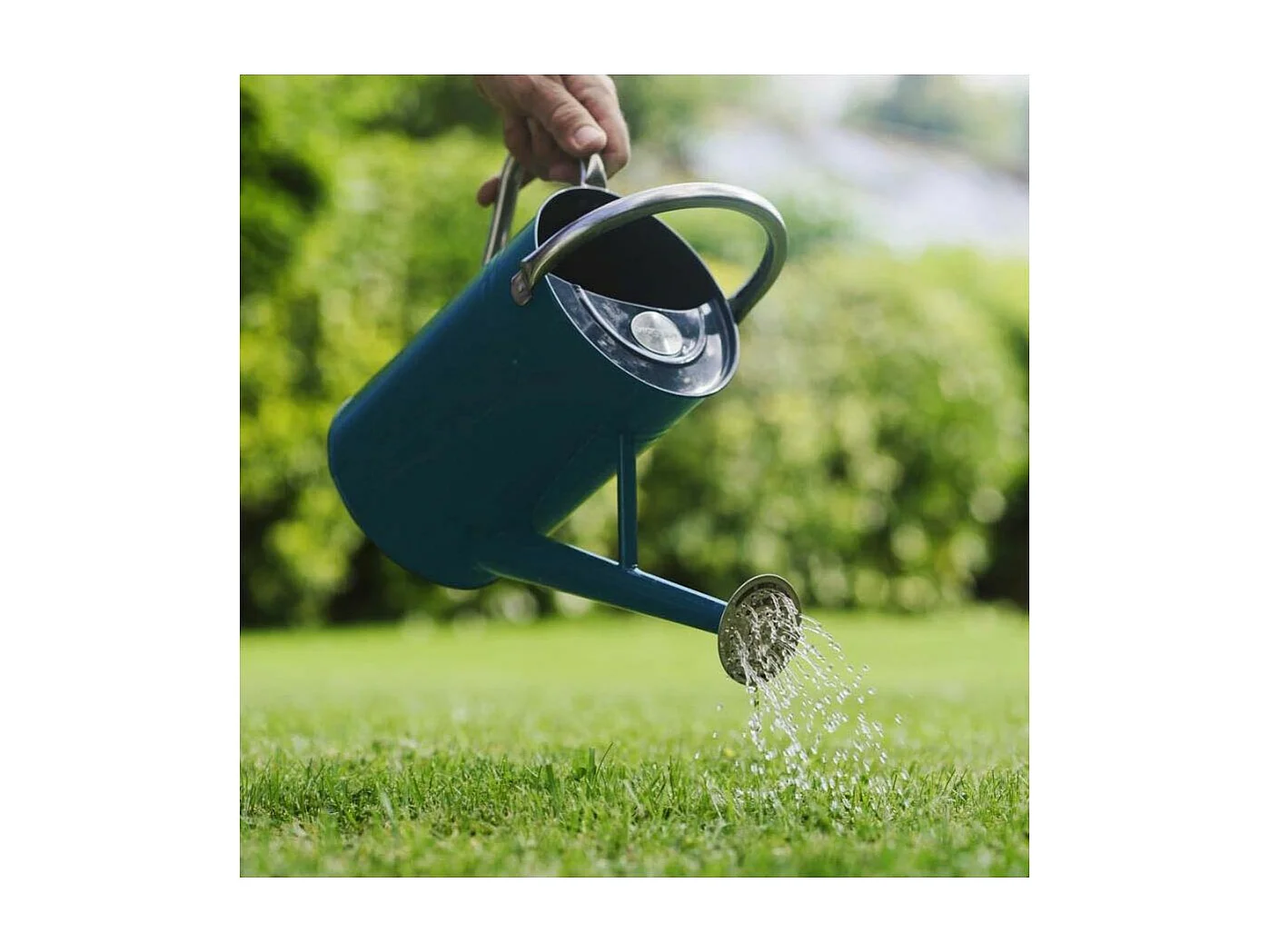 Annaffiatoio in acciaio zincato da 4,5 litri Blu anatra