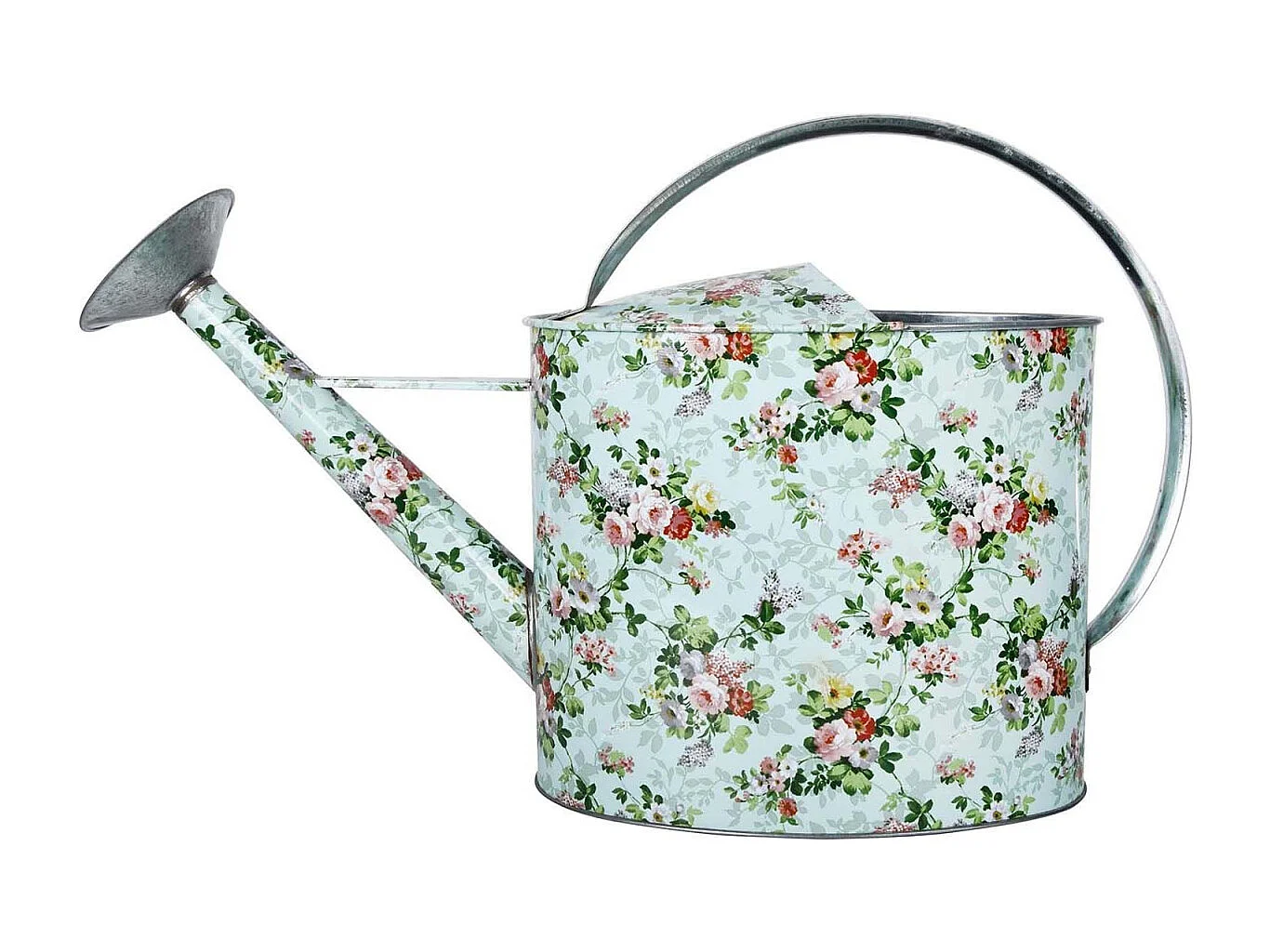 Arrosoir en acier galvanisé Roses 6,8 litres