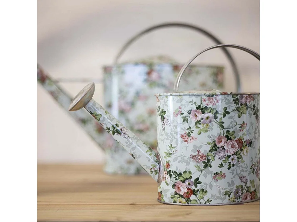 Arrosoir en acier galvanisé Roses 6,8 litres