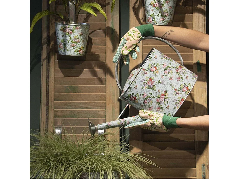 Arrosoir en acier galvanisé Roses 6,8 litres