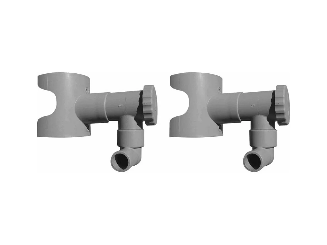 Wassersammler für runde Dachrinne 2er-Set