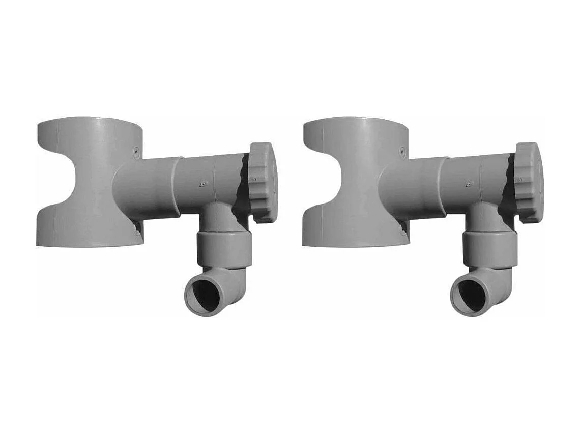 Wassersammler für runde Dachrinne 2er-Set