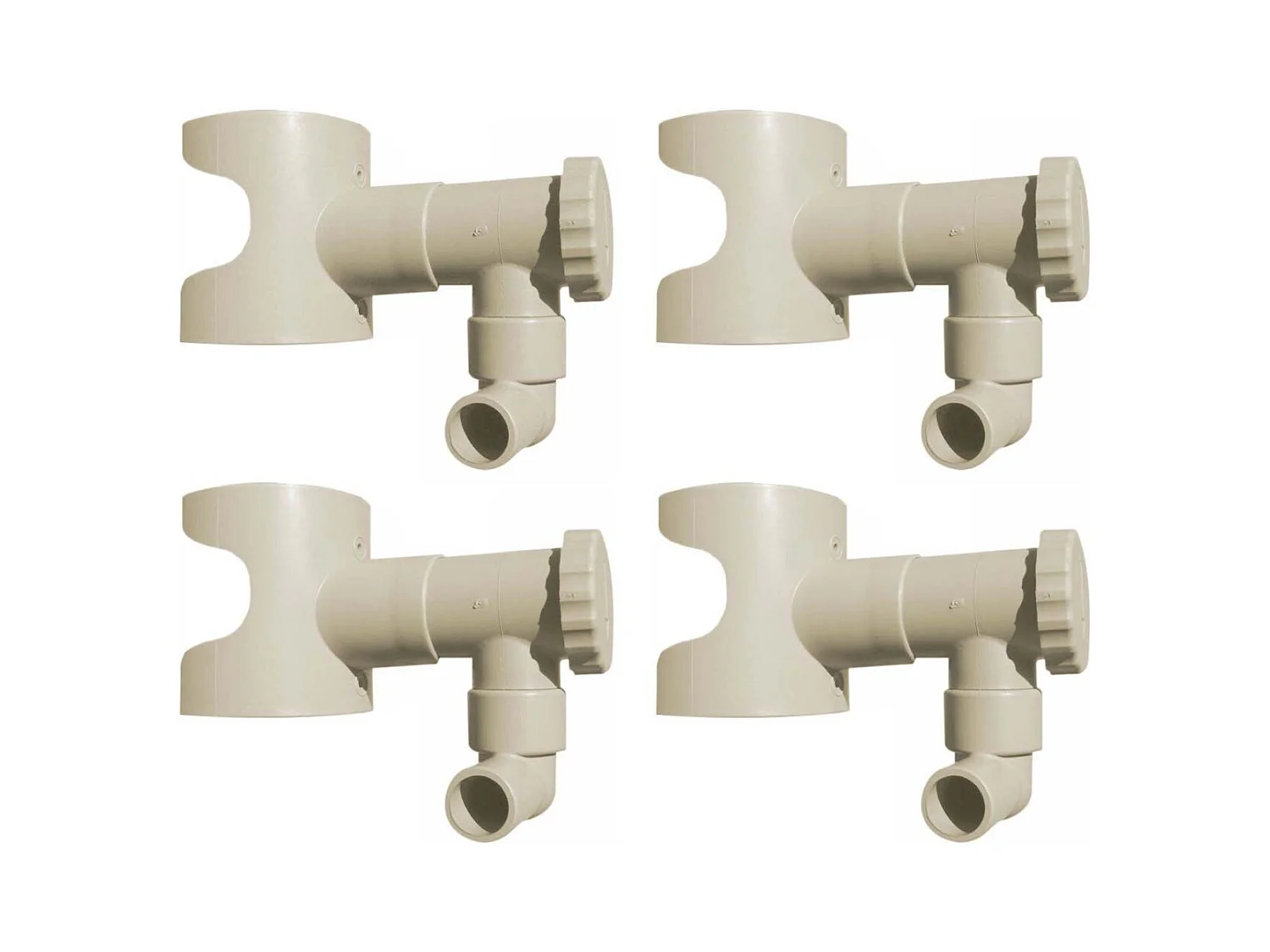Récupérateur d'eau pour gouttière circulaire (Lot de 4)
