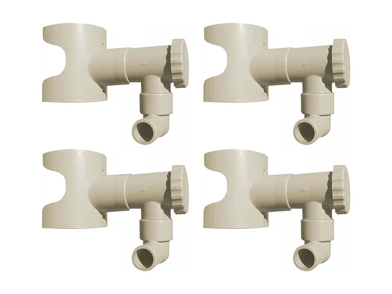 Récupérateur d'eau pour gouttière circulaire (Lot de 4)