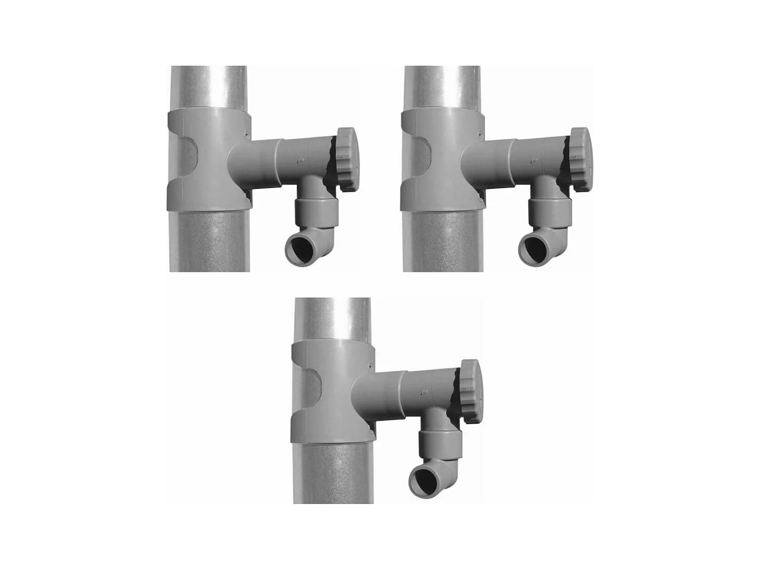 Colector de agua para canalón circular