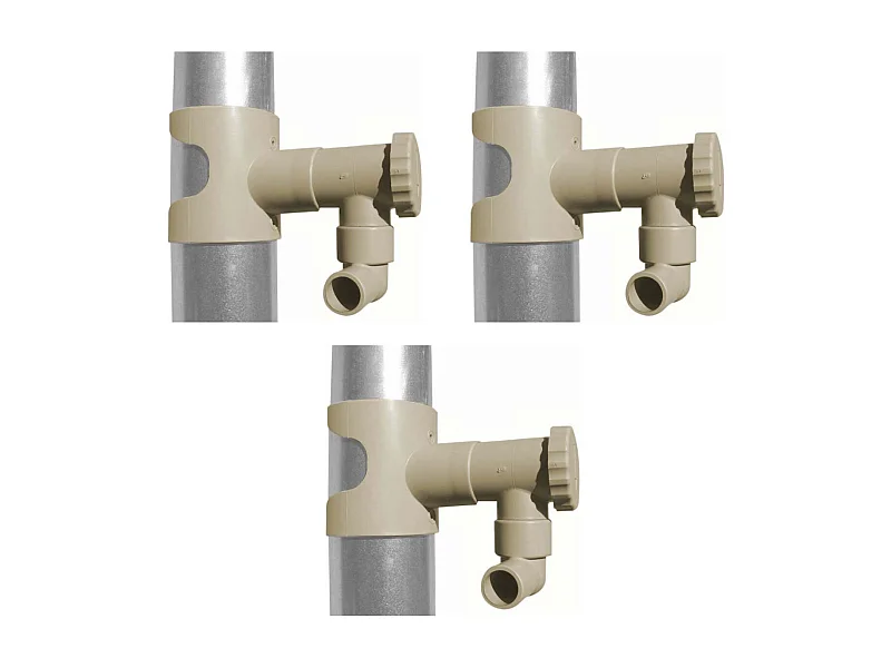 Récupérateur d'eau pour gouttière circulaire (Lot de 3)