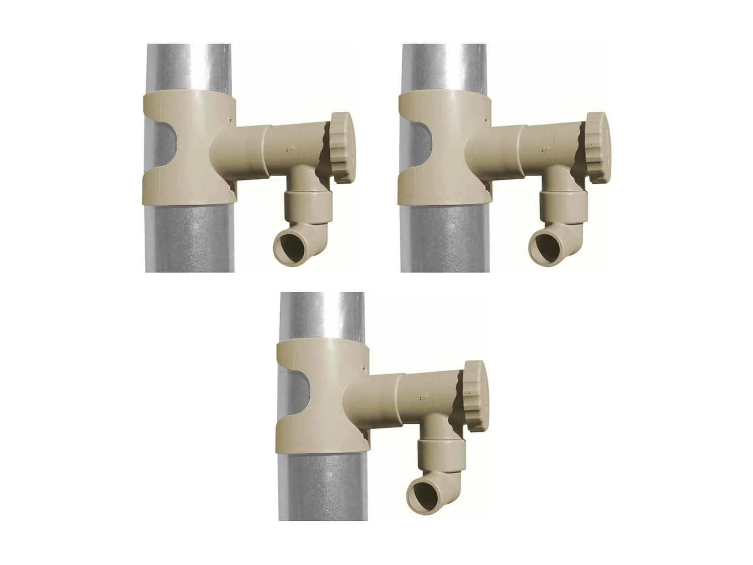 Collettore d'acqua per grondaia circolare