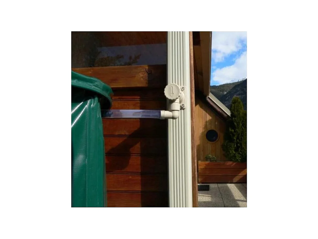 Regenwassersammler für quadratische oder rechteckige Dachrinne geeignet