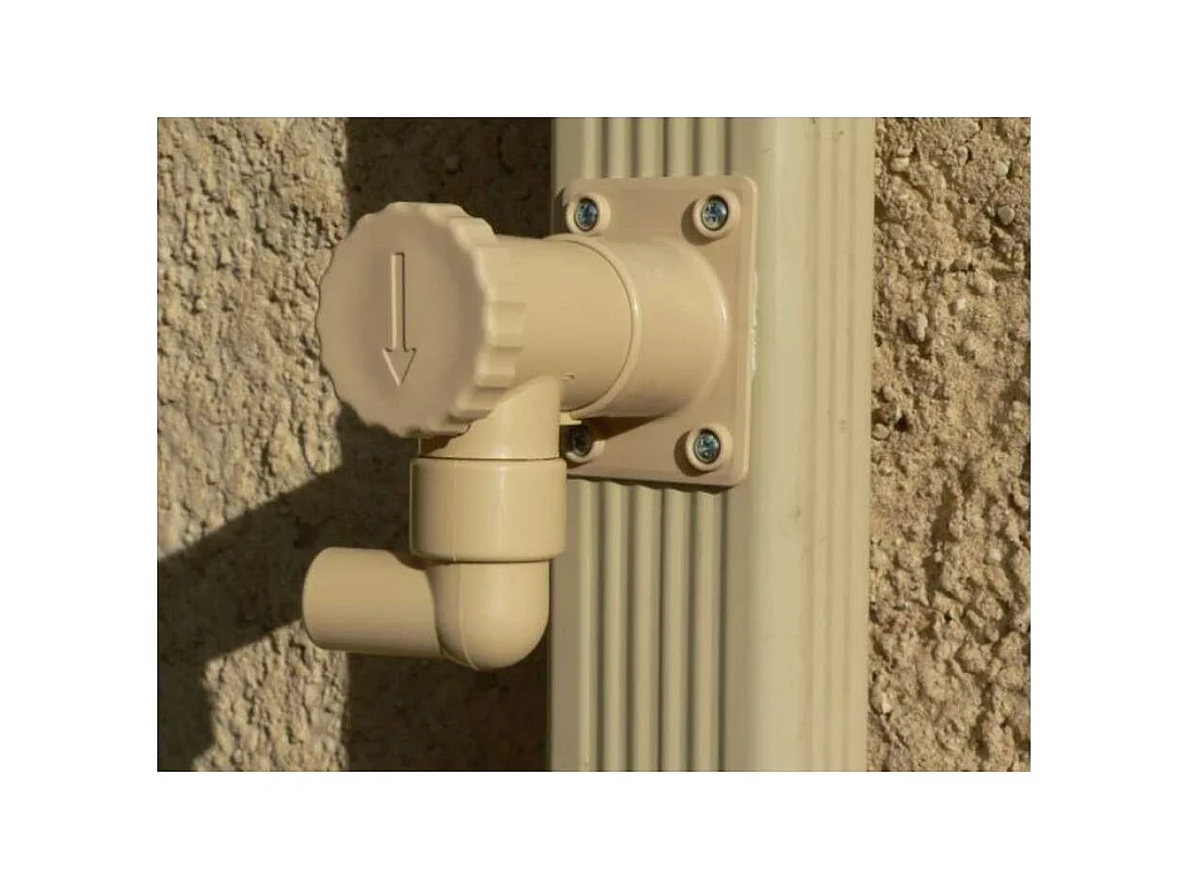 Regenwassersammler für quadratische oder rechteckige Dachrinne geeignet