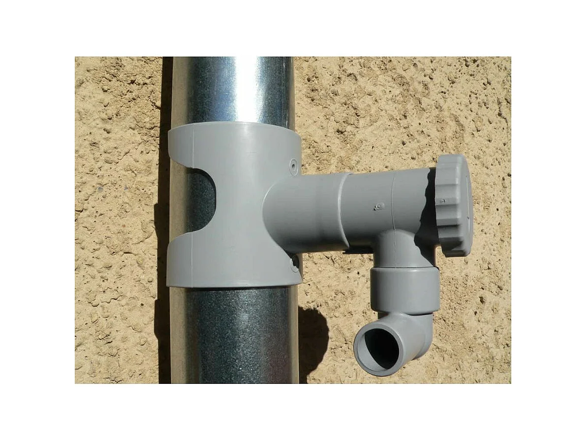 Wassersammler für runde Dachrinne 4er-Set