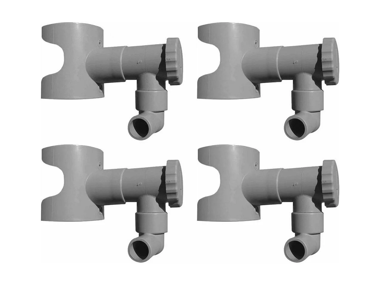 Récupérateur d'eau pour gouttière circulaire (Lot de 4)