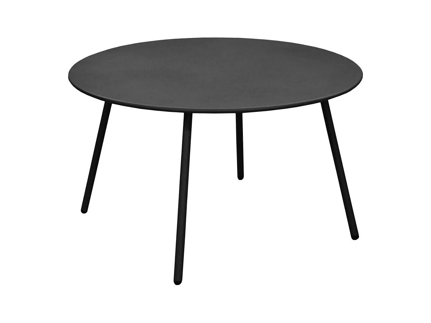 Table basse jardin ronde en acier Rio 70 cm