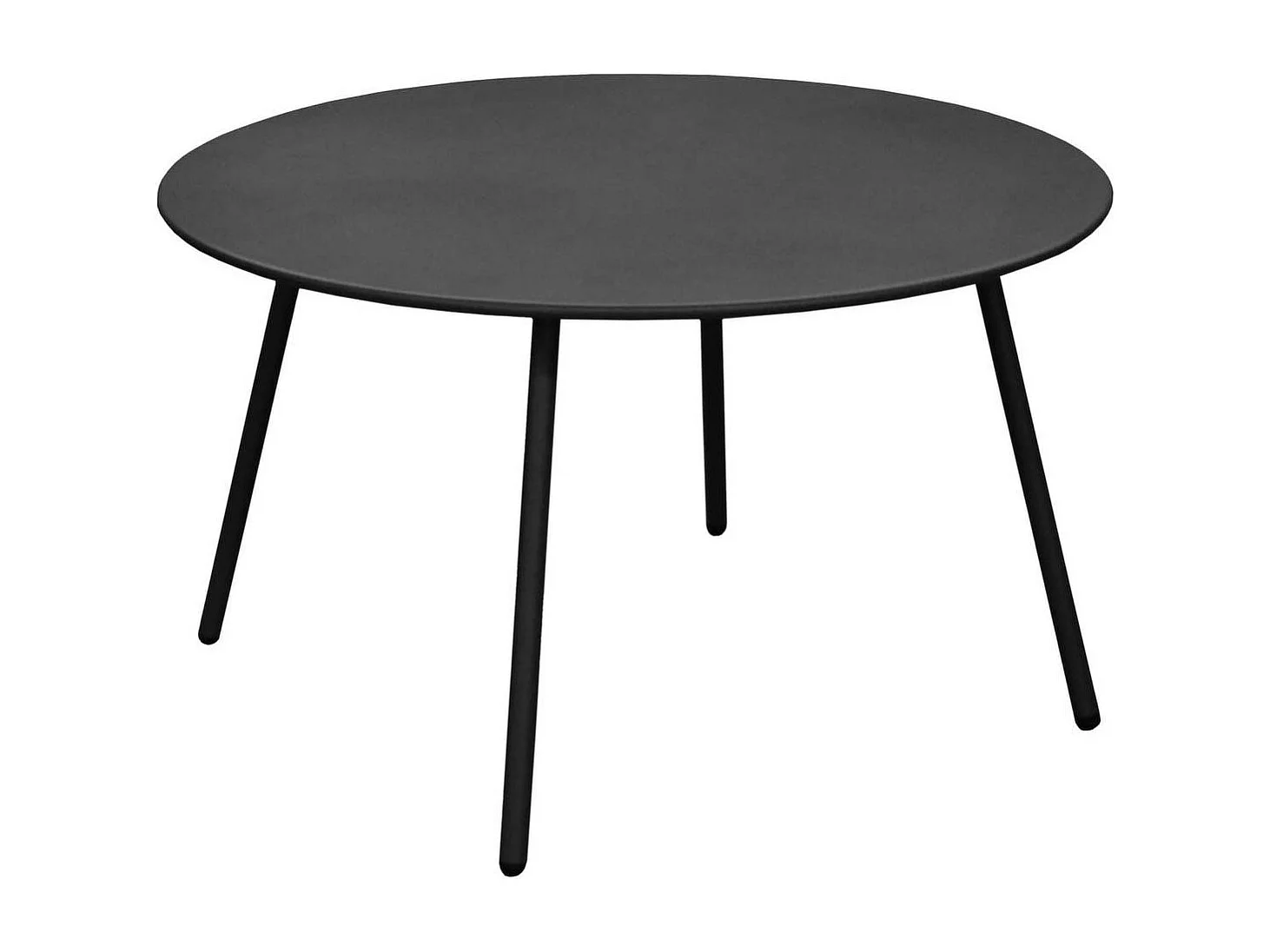 Table basse jardin ronde en acier Rio 70 cm