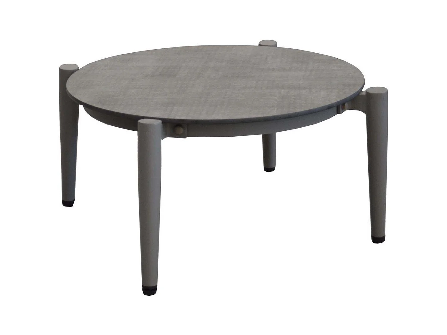 Table basse jardin rétro en aluminium 54 cm Dublin Taupe et luna