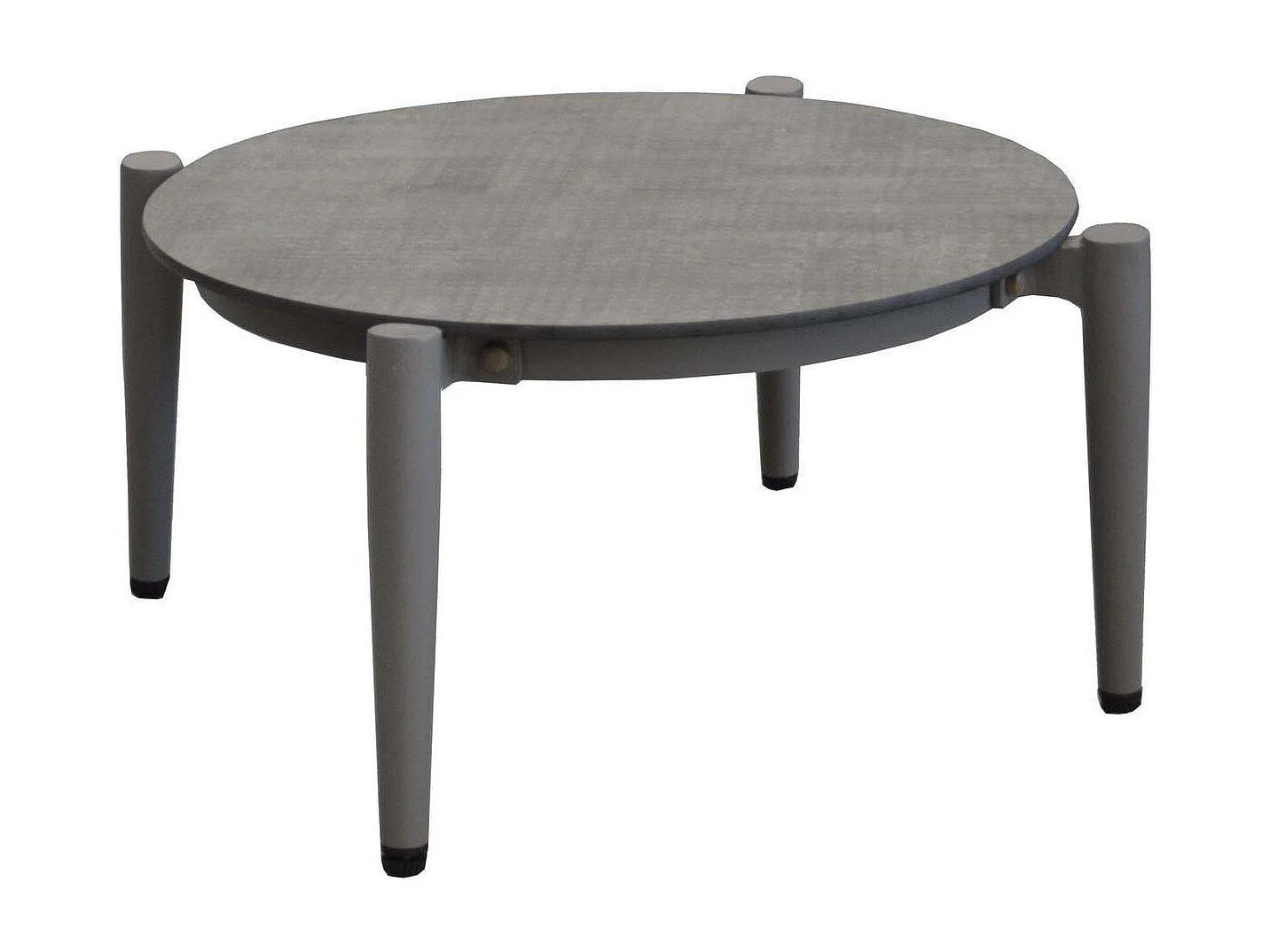 Table basse jardin rétro en aluminium 54 cm Dublin Taupe et luna