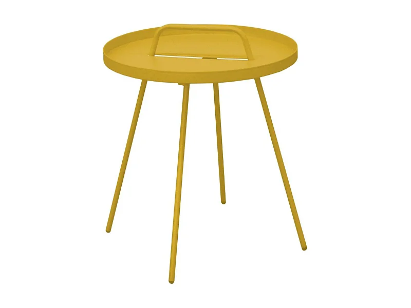 Table basse en acier Flower 44 cm