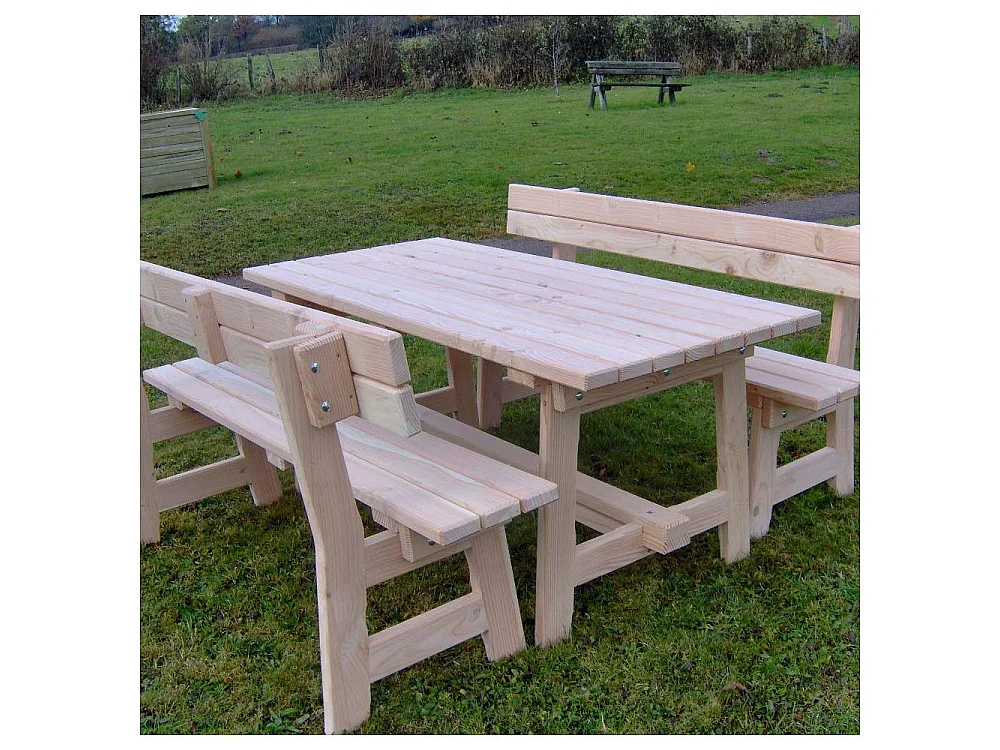 Table de jardin en bois Bourgogne En douglas