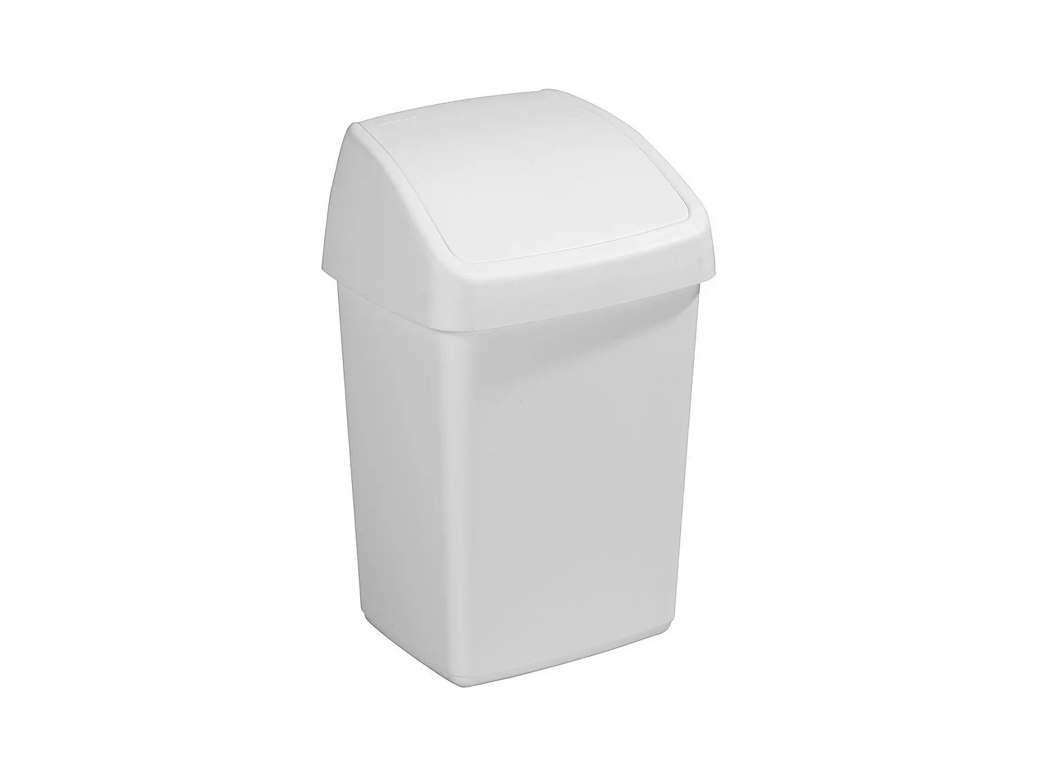 Poubelle blanche avec couvercle basculant Delta 10 litres