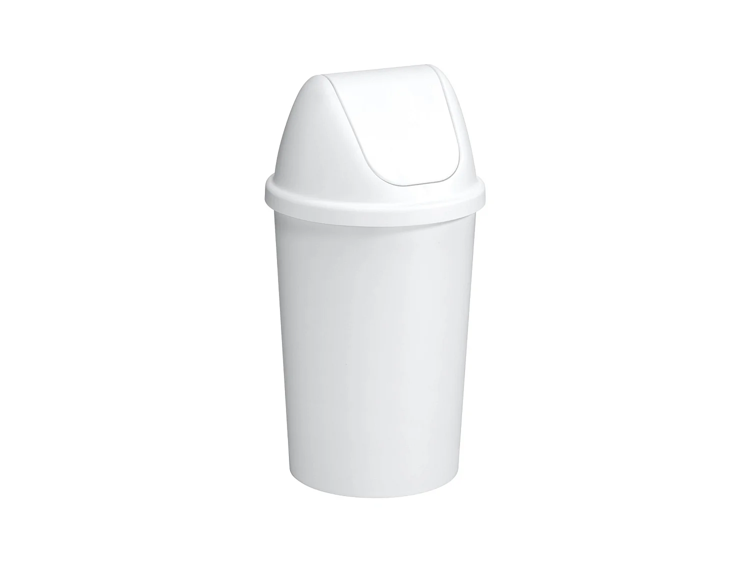 Poubelle avec couvercle Swing 45 litres Blanc