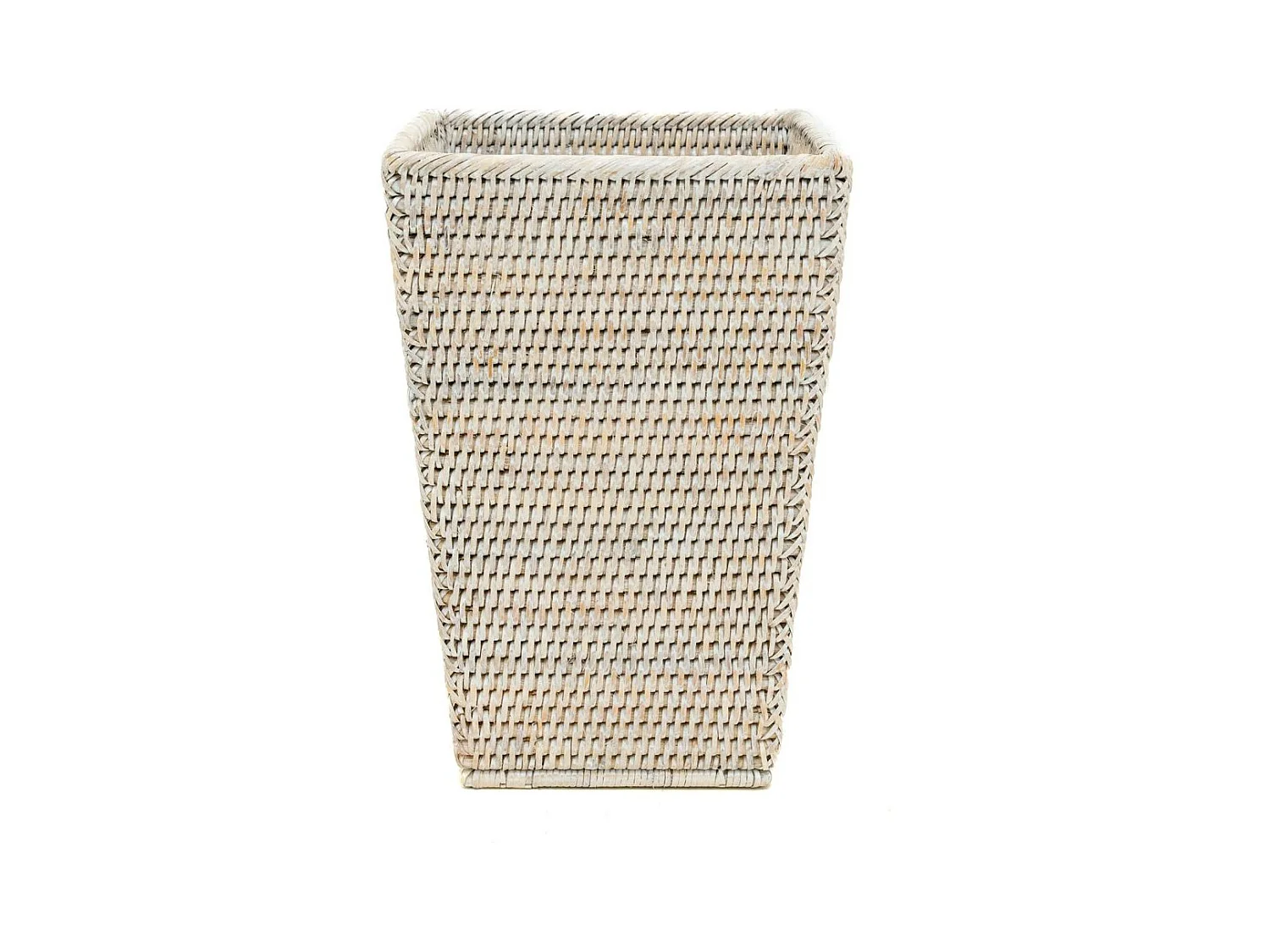 Corbeille à papier en rotin