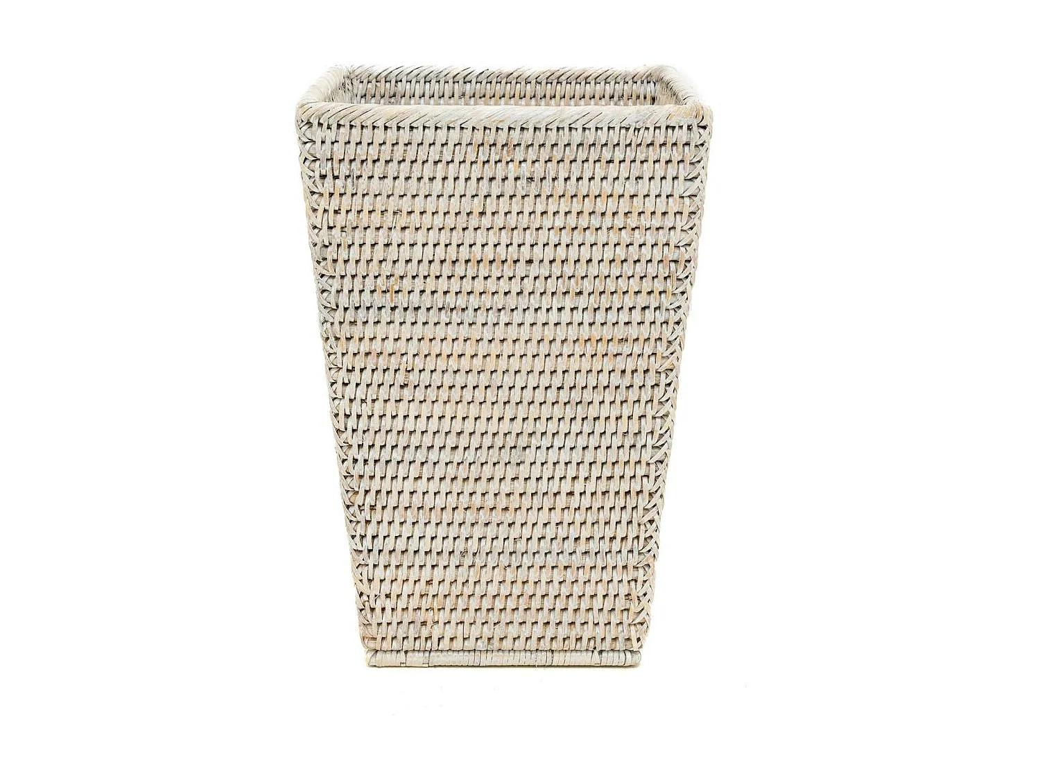 Corbeille à papier en rotin