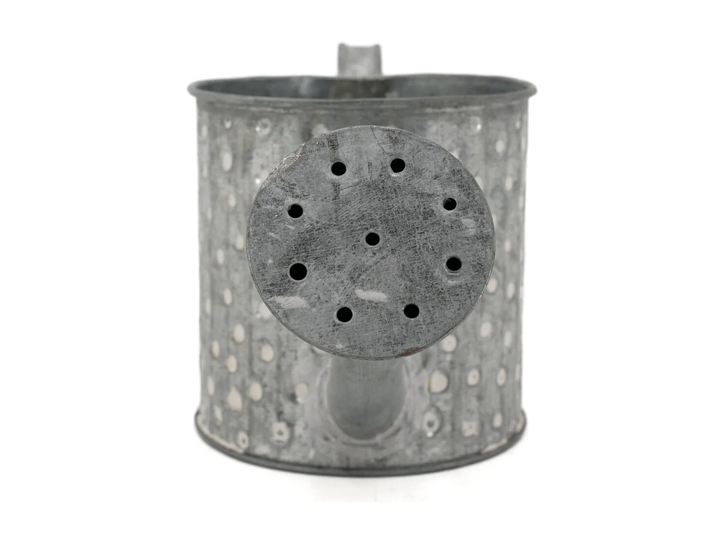 Minigießkanne mit weißen Tupfen