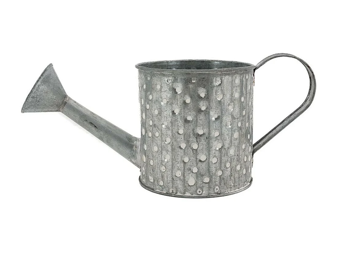 Minigießkanne mit weißen Tupfen