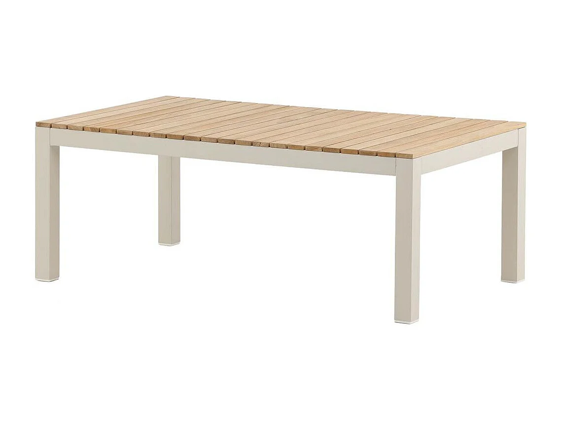 Brasilia salontafel beige, teak.