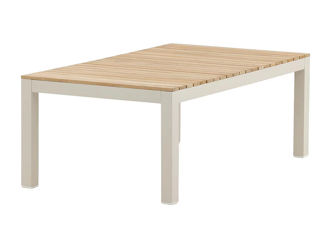 Table Basse de Jardin "Brasilia" 120cm Naturel & Beige