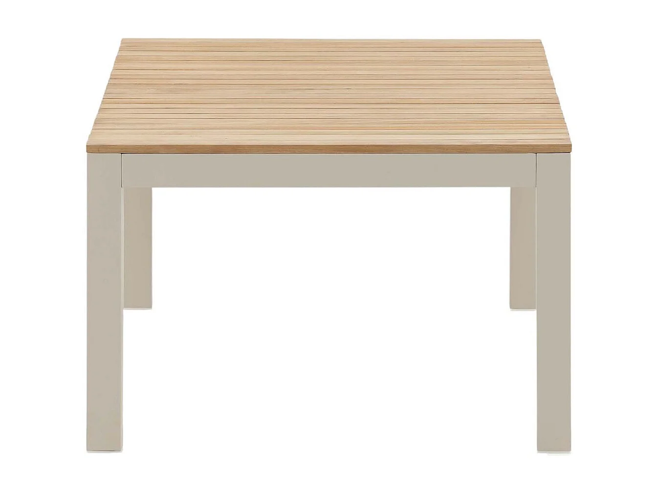 Table Basse de Jardin "Brasilia" 120cm Naturel & Beige