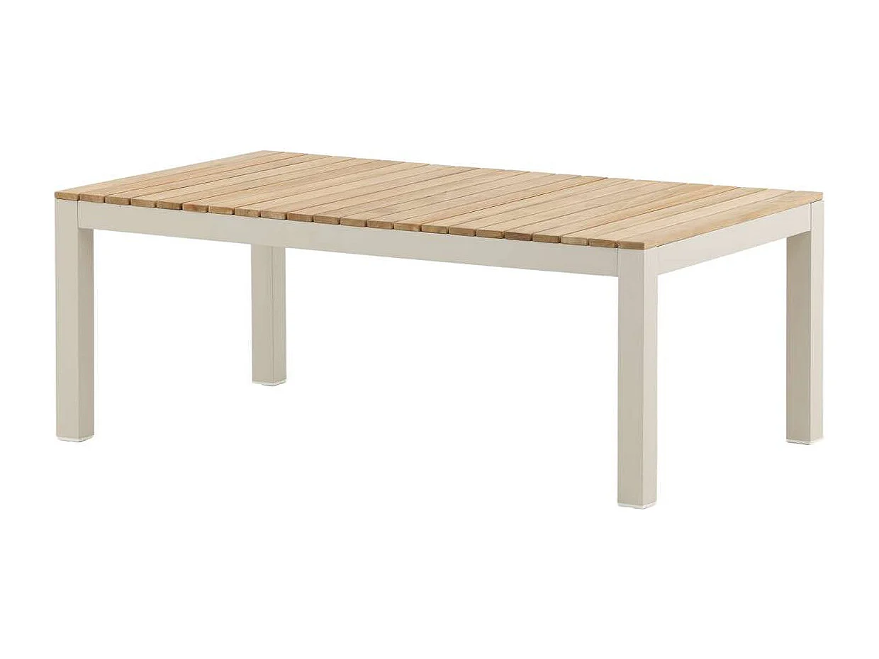 Table Basse de Jardin "Brasilia" 120cm Naturel & Beige