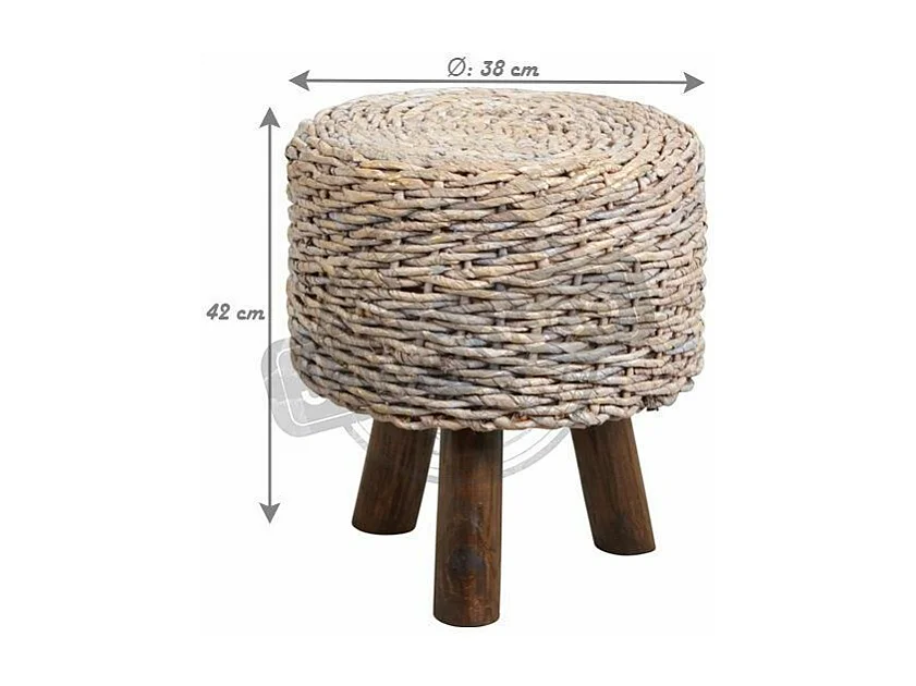 Tabouret en bananier