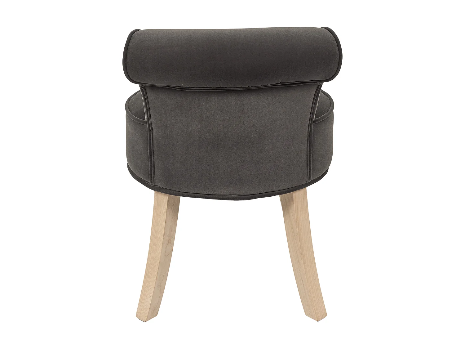 Tabouret Eleonor Velours Gris Gris