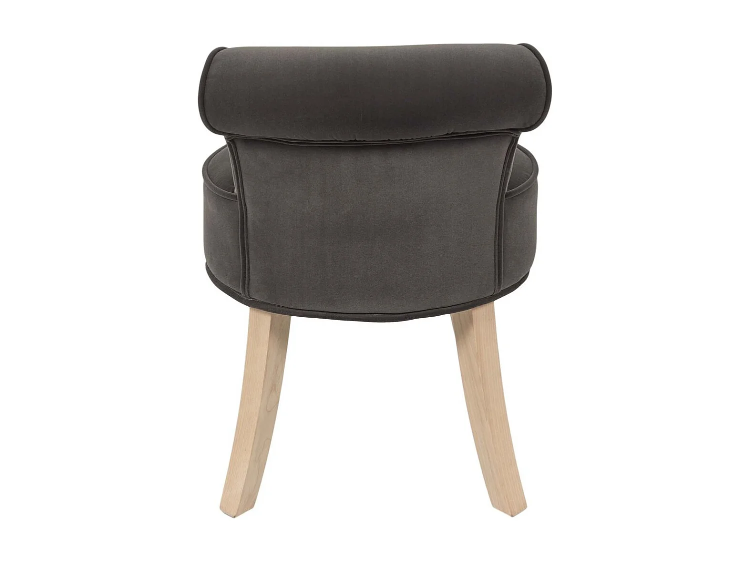 Tabouret Eleonor Velours Gris Gris