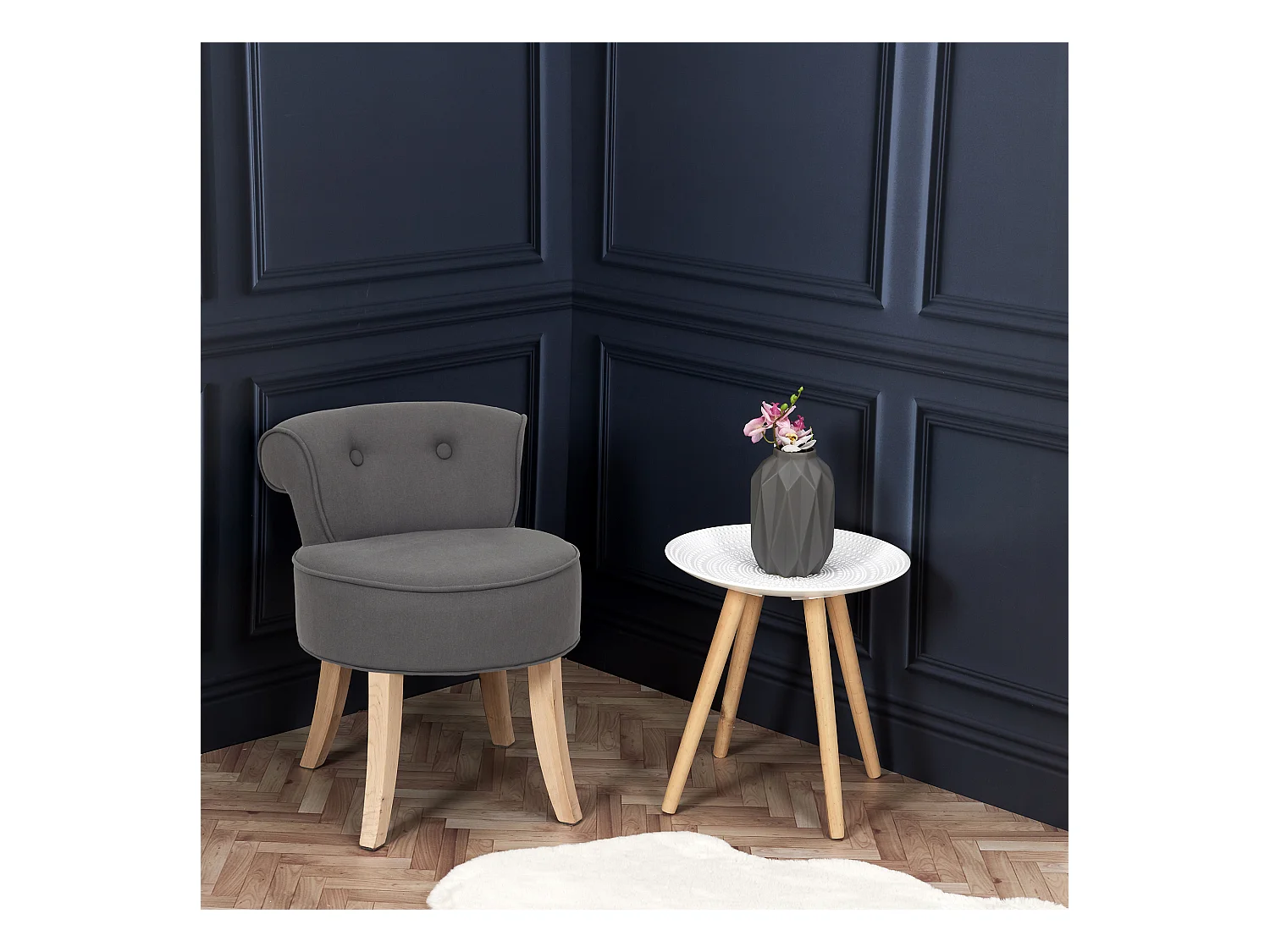 Tabouret Eleonor Gris Gris